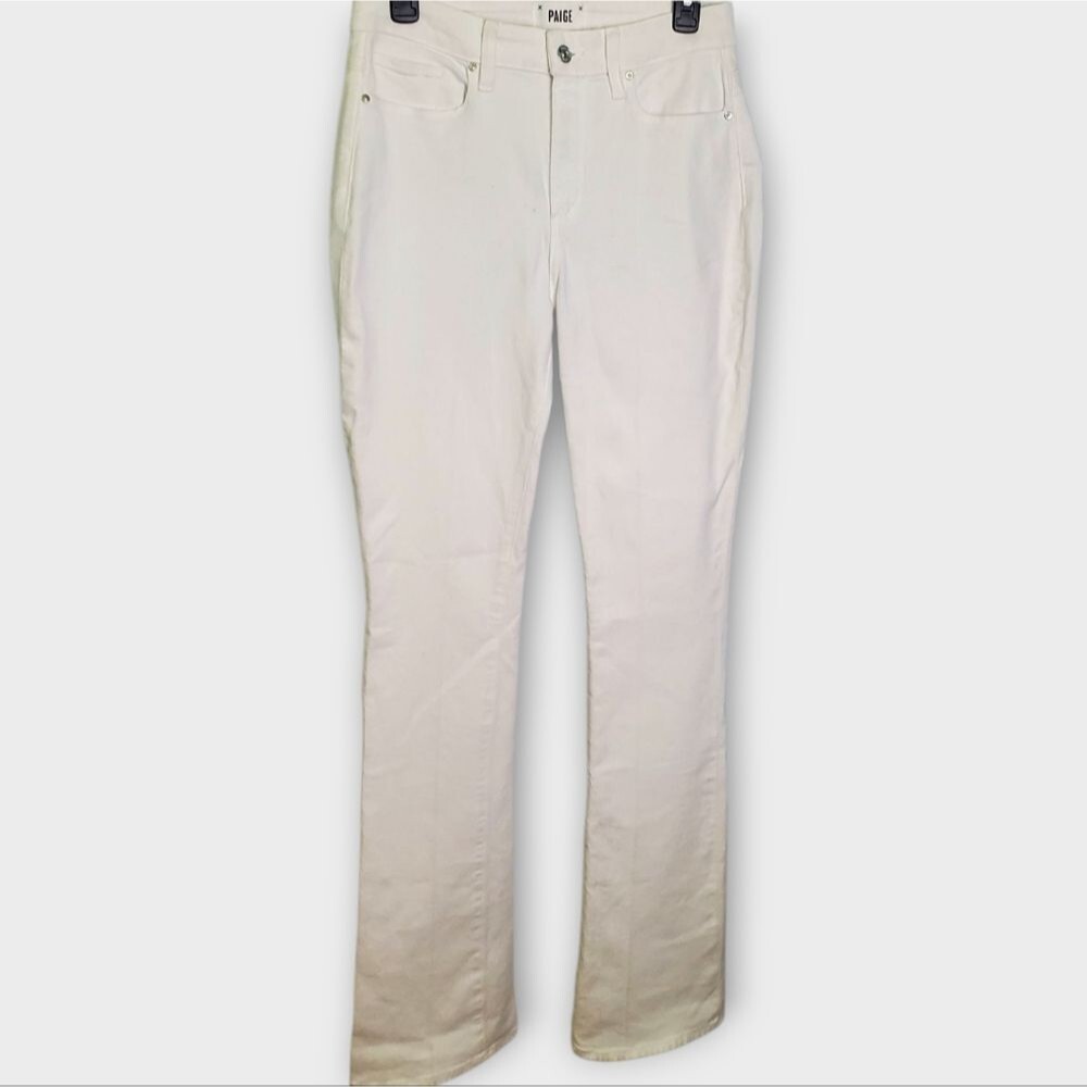 Paige White Hourglass High Rise Boot Jeans Size 29 - Picture 2 of 9